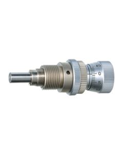 10mm Travel Differential Micrometer Head, Flat Carbide Tip, M10xP0.5 Mounting Thread