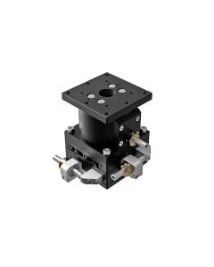 60X60mm EXC Bearing, Steel, XYZ-Axis Stage, Side Hex Screw, +/-6.5/6.5/5.0mm, M4 Threads, Right-handed