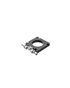 60x60mm Square, Steel, EXC Bearing Rotation Stage, +/-10 Deg Fine Adjustment, Right Hand Hex Screw Drive, M4 Threads