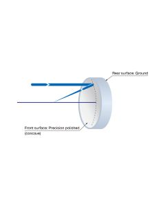 Aluminum Concave Mirror Protective Coated 15mm Diameter 10000mm Focal Length