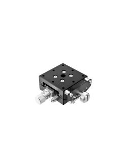 40X40mm Goniometer, EXC Bearings, 1-Axis, +/-20 deg, 20mm Axis Ht, Worm-gear, 6-32 Thd
