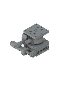 40X40mm EXC Bearing, Steel, XZ-Axis Stage, Side Micrometer, +/-6.5/3.0mm, M3 Threads, Right-handed
