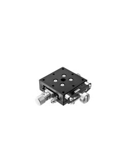 40X40mm Goniometer, EXC Bearings, 1-Axis, +/-6 deg, 75mm Axis Ht, Worm-gear, M3 Thd