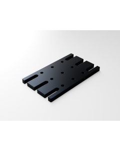 Slotted base for 65 mm inch mounts