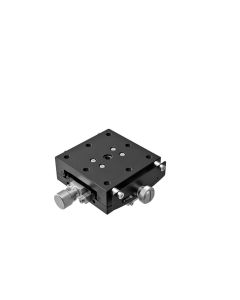 65X65mm Goniometer, EXC Bearings, 1-Axis, +/-10 deg, 100mm Axis Ht, Worm-gear, 1/4-20 Thd
