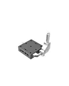 65X65mm EXC Bearing, Steel, X-Axis Stage, Side 90-Deg. Micrometer, +/-6.5mm, 1/4-20 Threads