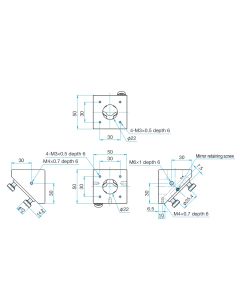 Cage 45-Degree Mirror Mount