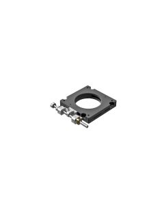 60x60mm Square, Steel, EXC Bearing Rotation Stage, +/-10 Deg Fine Adjustment, Hex Screw Drive, M4 Threads