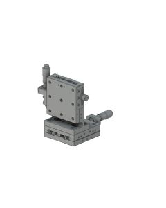 65X65mm EXC Bearing, Steel, XZ-Axis Stage, (Vertical Platform) Center Micrometer, +/-6.5mm, 1/4-20 Threads