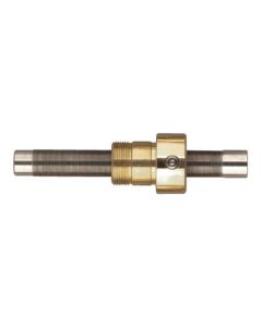 34mm Travel, Hex-Key Adjustment Screw, M6X0.50P Thd, Flat Carbide Tip, Locking, 9.5mm Shank