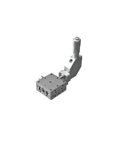 25X25mm EXC Bearing, Stainless Steel, X-Axis Stage, Center 90-Deg. Micrometer, +/-3mm, M2 Threads