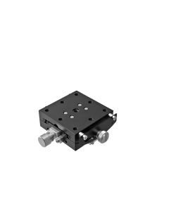 65X65mm Goniometer, EXC Bearings, 1-Axis, +/-20 deg, 50mm Axis Ht, Worm-gear, M6 Thd