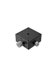 40X40mm Goniometer, Brass Dovetail, 1-Axis, +/-20 deg, 15mm Axis Ht, Worm-gear, M3 Thd