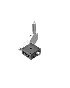 25X25mm EXC Bearing, Steel, X-Axis Stage, Side 90-Deg. Micrometer, +/-3mm, M2 Threads, Right-handed