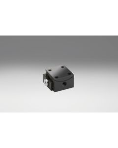 15X15mm Goniometer, Brass Dovetail, 1-Axis, +/-20 deg, 15mm Axis Ht, Worm-gear, M2 Thd