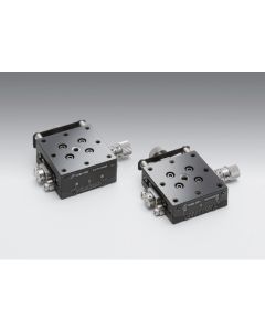 40X40mm Goniometer, EXC Bearings, 1-Axis, +/-20 deg, 20mm Axis Ht, Right-handed, Worm-gear, M3 Thd