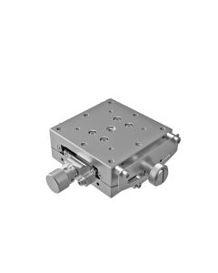 60X60mm Goniometer with Nickel Plating, EXC Bearings, 1-Axis, +/-15 deg, 60mm Axis Ht, Worm-gear, M4 Thd