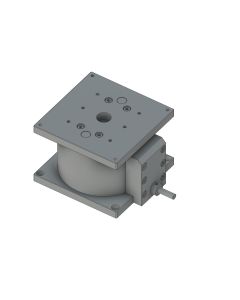 100X100mm EXC Bearing, Steel, Z-Axis Stage, (Horizontal Platform/Base) Center Hex Screw, +/-10mm, M4 Threads