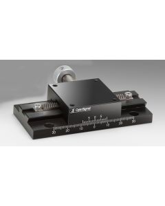 40X40mm Dovetail Bearing, Aluminum, XY-Axis Stage, Rack&Pinion Drive, +/-25mm, M3 Threads