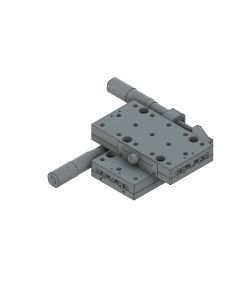 65X120mm EXC Bearing, Steel, XY-Axis Stage, Side Micrometer, +/-20mm, M6 Threads