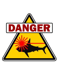 Sharks with Lasers, Collectable Lapel/Brooch Pin