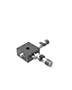 60X60mm EXC Bearing, Steel, XY-Axis Stage, Center Sub-Micron Worm-screw Micrometer, +/-6.5mm, M4 Threads