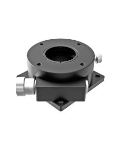 60mm Diameter, Brass, Lapped-Surface Bearing Rotation Stage, 360 Deg Fine Rotation Only, Worm-gear Drive, M4 Threads