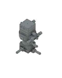 Steel Extended Contact 6 Axis Stage 60mm Size Center Drive Metric Threads