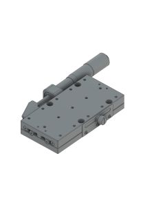 60X120mm EXC Bearing, Steel, X-Axis Stage, Side Micrometer, +/-20mm, M4 Threads, Right-handed