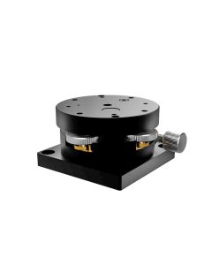 60mm Diameter, Aluminum, Kinematic Rotation Stage, +/-3 Deg Fine Adjustment, Thumb Screw Drive, M4 Threads