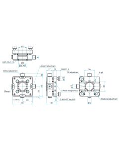 Cage Two Axis Holder with Tilt