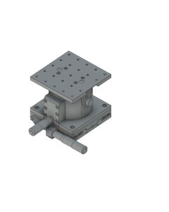 120X120mm EXC Bearing, Steel, XZ-Axis Stage, Side Micrometer, +/-20/10mm, M6 Threads