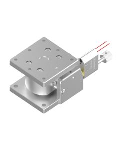 Motorized 40X40mm EXC Bearing, Vacuum Compatible, Stainless Steel, Z-Axis Stage, (Horizontal Platform/Base) Center Piezomotor, +/-2.5mm, M3 Threads