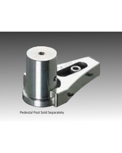 Heavy-Duty Pedestal Fork Clamp, Stainless Steel, 25.4mm Slot, 1/4-20 Screw