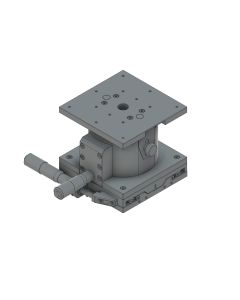 120X120mm EXC Bearing, Steel, XZ-Axis Stage, Side Micrometer, +/-20/10mm, M4 Threads, Right-handed