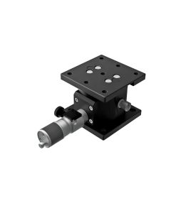 65X65mm EXC Bearing, Steel, Z-Axis Stage, (Horizontal Platform/Base) Center Sub-Micron Worm-screw Micrometer, +/-5mm, M6 Threads