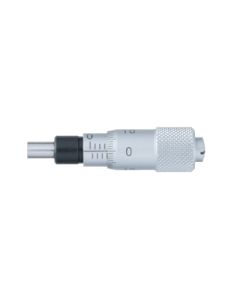 6.5mm Travel Micrometer Head, Flat Carbide Tip, 6mm Shank Diameter