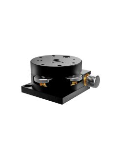 40mm Diameter, Aluminum, Kinematic Rotation Stage, +/-3 Deg Fine Adjustment, Thumb Screw Drive, 6-32 Threads