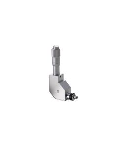 13mm Travel Right-Angle Micrometer Head, Flat Carbide Tip, 9.5mm Shank Diameter