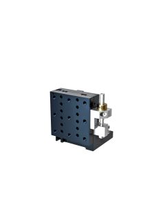 65X65mm Crossed-Roller Bearing, Aluminum, Z-Axis Stage, (Vertical Platform/Horizontal Base) Side Hex Screw, +/-6.5mm, 1/4-20 Threads, Right-handed