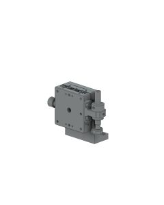 40X40mm EXC Bearing, Stainless Steel, Z-Axis Stage, (Vertical Platform/Horizontal Base) Side Hex Screw, +/-6.5mm, M3 Threads