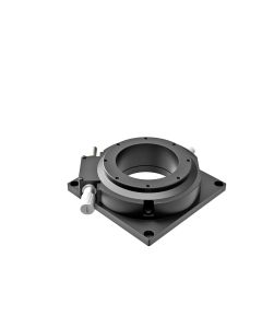 76mm Diameter, Aluminum, Lapped-Surface Bearing Rotation Stage, 360 Deg Manual Rotation, +/-3 Deg Fine Adjustment, Hex Screw Drive, M4 Threads