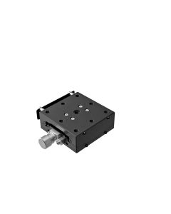 65X65mm Goniometer, EXC Bearings, 1-Axis, +/-15 deg, 75mm Axis Ht, Right-handed, Worm-gear, M6 Thd