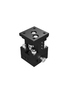 15X15mm Dovetail Bearing, Brass, XZ-Axis Stage, Center Leadscrew, +/-2mm, M2 Threads