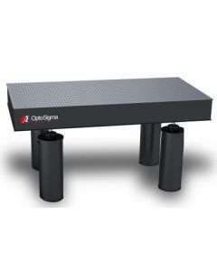 1500x900mm Optical Table Top & Legs, 900H, Fixed Level, Elastomeric Isolation, M6 Thd.