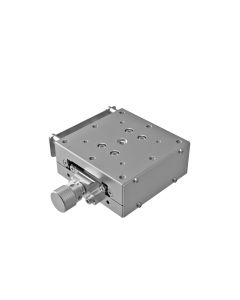 60X60mm Goniometer with Nickel Plating, EXC Bearings, 1-Axis, +/-15 deg, 60mm Axis Ht, Right-handed, Worm-gear, M4 Thd