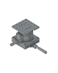 120X120mm EXC Bearing, Steel, XZ-Axis Stage, Center Micrometer, +/-20/10mm, M6 Threads