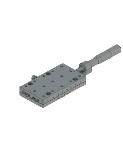 65X120mm EXC Bearing, Steel, X-Axis Stage, Center Micrometer, +/-20mm, 1/4-20 Threads