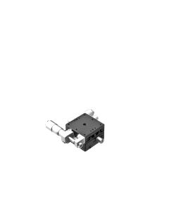 40X40mm EXC Bearing, Steel, XY-Axis Stage, Side Micrometer, +/-6.5mm, M3 Threads, Right-handed