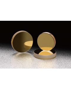Round Gold Flat Mirrors